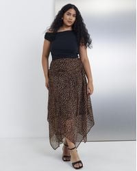 Simply Be - Midaxi Chiffon Skirt - Lyst