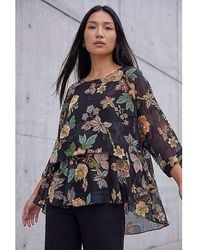 Roman - Roman Floral Print Overlay Top - Lyst