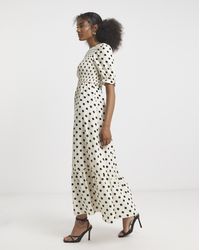 Flounce London - Spot Print Maxi Dress - Lyst