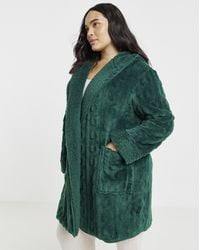 Pretty Secrets - Cable Fleece Cardigan - Lyst