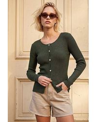Roman - Roman Faux Pearl Ribbed Knit Jumper - Lyst