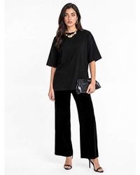 Lovedrobe - High Waist Velvet Trousers - Lyst