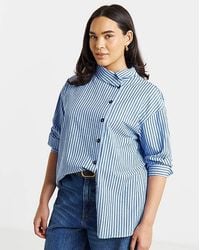 Simply Be - Funnel Neck Shirt - Lyst