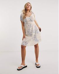 Simply Be - Linen Look Tea Dress - Lyst