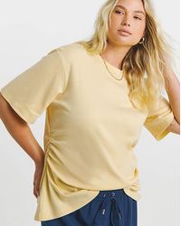 Simply Be - Cinched Waist T-Shirt - Lyst