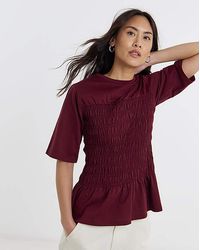 JD Williams - Shirred Short Sleeve Top - Lyst