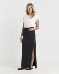 Simply Be - Side Split Maxi Skirt - Lyst