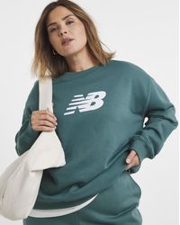 New Balance - Sport Fleece Logo Crew - Lyst