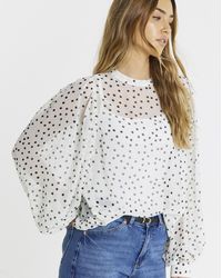 Simply Be - Exaggerated Sleeve Blouse - Lyst