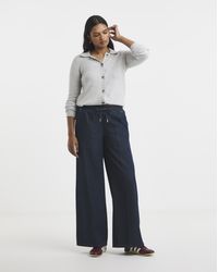 Simply Be - Pintuck Wide Leg Jogger Jeans - Lyst