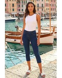 Roman - Roman Cropped Stretch Denim Jegging - Lyst