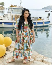 Simply Be - Cotton Midi Dress - Lyst