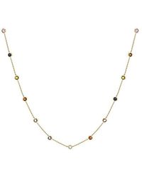iJewel - 9Ct Multi Round Cz Necklace - Lyst