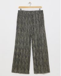 Simply Be - Metallic Wide Leg Trousers - Lyst