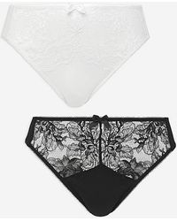 Pretty Secrets - 2 Pack Ella Lace Midi High Leg Briefs - Lyst
