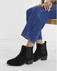 JD Williams - Chelsea Block Heel Ankle Boot Wide - Lyst