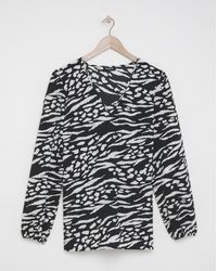 Simply Be - V Neck Boxy Blouse - Lyst