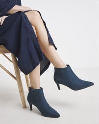 JD Williams - Kitten Heel Pointed Toe Ankle Boot Eee - Lyst