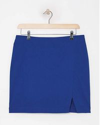 Simply Be - Super Stretch Split Mini Skirt - Lyst