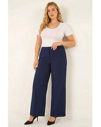 Roman Curve - Wide Leg Tailored Trouser - Lyst