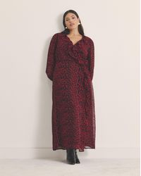 Simply Be - Georgette Wrap Dress - Lyst
