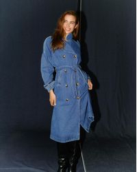 Vero Moda - Lelou Long Trenchcoat - Lyst