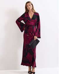 Phase Eight - Rhea Printed Satin Dress - Lyst