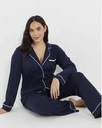 Pretty Secrets - Viscose Blend Revere Pyjama Set - Lyst