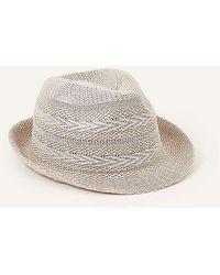 Accessorize - Chevron Packable Trilby Hat - Lyst