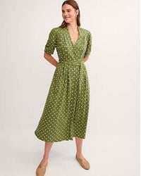Monsoon - Kasey Polka Dot Midi Dress - Lyst