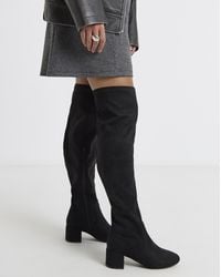 Simply Be - Otk Stretch Toggle Boot Wide C/Sc - Lyst