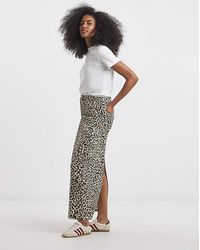Simply Be - Sbe Print Denim Midaxi Skirt - Lyst