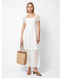 Lovedrobe - Floral Lace Midaxi Dress - Lyst
