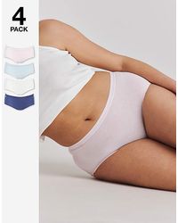 Sloggi - 4Pk Basic Midi Knicker Multi - Lyst