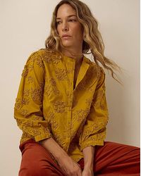 Monsoon - Blair Floral Applique Blouse - Lyst