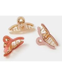 Accessorize - 3-Pack Mini Twist Claw Clips - Lyst