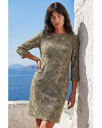 Roman - Roman Paisley Pocket Shift Stretch Dress - Lyst