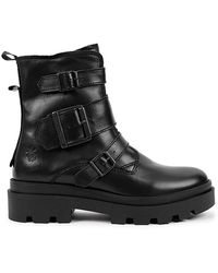 Fly London - Jeda Leather Biker Boots - Lyst