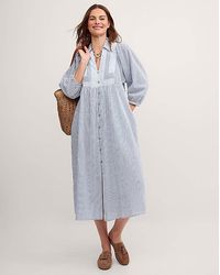 Monsoon - Callie Stripe Midi Shirt Dress - Lyst