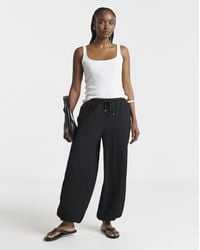 Simply Be - Jersey Textured Balloon Trouser - Lyst