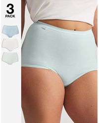 Sloggi - 3Pk Basic Maxi Briefs Mint Multi - Lyst