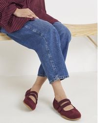 Simply Be - Mary Jane Ballerina Trainers Wide - Lyst