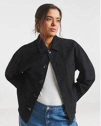 Simply Be - Sbe Broderie Cropped Jacket - Lyst