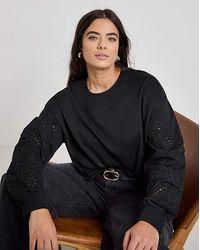 Simply Be - Cut Work Sweatshirt - Lyst