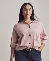 Julipa - Short Sleeve Collared Cardigan - Lyst