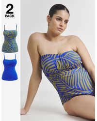 MAGISCULPT - 2 Pack Bandeau Tankini Tops - Lyst