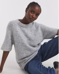 Simply Be - Boxy Knitted Top - Lyst