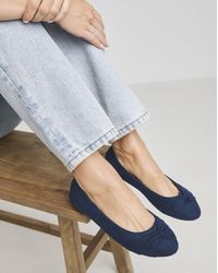 Simply Be - Twist Front Ballerina Shoes Ex Wide Fit - Lyst
