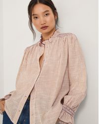 Monsoon - Maeve Ruffle Stripe Shirt - Lyst