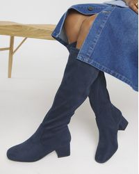 JD Williams - Low Block Heel Knee High Boot E C - Lyst